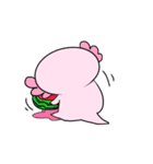【夏】なんだかゆるいウーパールーパー（個別スタンプ：7）