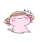 【夏】なんだかゆるいウーパールーパー（個別スタンプ：11）