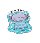【夏】なんだかゆるいウーパールーパー（個別スタンプ：27）