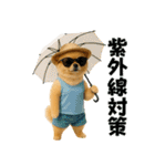夏に使える♡かわいいポメラニアン（個別スタンプ：21）