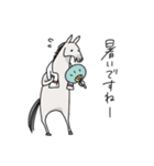 芦毛の馬【夏】（個別スタンプ：2）
