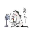 芦毛の馬【夏】（個別スタンプ：3）
