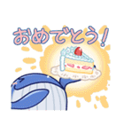 おすましくじらのグルメな毎日（個別スタンプ：15）
