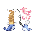 おすましくじらのグルメな毎日（個別スタンプ：24）