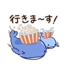 おすましくじらのグルメな毎日（個別スタンプ：35）