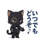 日常に使える黒猫執事スタンプ（個別スタンプ：20）