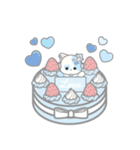 天使ぬいぐるみスタンプ(しろネコ)（個別スタンプ：31）