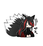 キツネと少女（個別スタンプ：9）