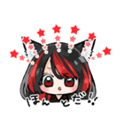 キツネと少女（個別スタンプ：11）