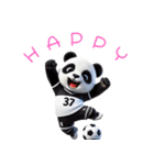 パンダ×サッカー！3Dリアル（個別スタンプ：7）