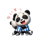 パンダ×サッカー！3Dリアル（個別スタンプ：16）