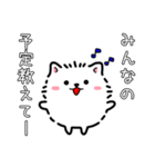 日程調整〜当日集合まで使える！白ポメ♪（個別スタンプ：1）