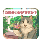 お花いっぱい 優しい猫の大人敬語スタンプ（個別スタンプ：8）