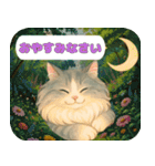 お花いっぱい 優しい猫の大人敬語スタンプ（個別スタンプ：10）