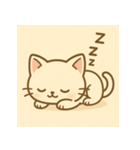 白ねこちゃんのほっこりライフ（個別スタンプ：4）