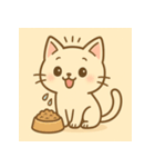 白ねこちゃんのほっこりライフ（個別スタンプ：7）