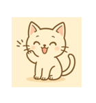 白ねこちゃんのほっこりライフ（個別スタンプ：10）