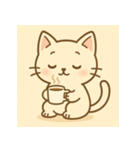 白ねこちゃんのほっこりライフ（個別スタンプ：14）