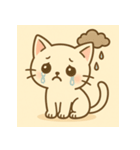 白ねこちゃんのほっこりライフ（個別スタンプ：16）