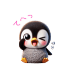 3Dリアルぺんぎん♡年中使えて超可愛い！（個別スタンプ：13）