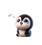 3Dリアルぺんぎん♡年中使えて超可愛い！（個別スタンプ：32）