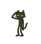 けだる黒猫けっだるニャン★無言シュール（個別スタンプ：3）
