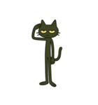 けだる黒猫けっだるニャン★無言シュール（個別スタンプ：4）