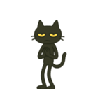 けだる黒猫けっだるニャン★無言シュール（個別スタンプ：5）