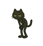 けだる黒猫けっだるニャン★無言シュール（個別スタンプ：7）