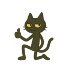 けだる黒猫けっだるニャン★無言シュール（個別スタンプ：9）