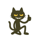 けだる黒猫けっだるニャン★無言シュール（個別スタンプ：10）