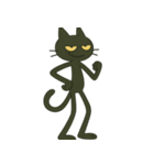 けだる黒猫けっだるニャン★無言シュール（個別スタンプ：12）