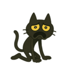 けだる黒猫けっだるニャン★無言シュール（個別スタンプ：13）