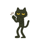 けだる黒猫けっだるニャン★無言シュール（個別スタンプ：17）