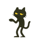 けだる黒猫けっだるニャン★無言シュール（個別スタンプ：18）