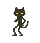 けだる黒猫けっだるニャン★無言シュール（個別スタンプ：19）