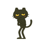 けだる黒猫けっだるニャン★無言シュール（個別スタンプ：20）