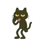 けだる黒猫けっだるニャン★無言シュール（個別スタンプ：22）