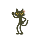 けだる黒猫けっだるニャン★無言シュール（個別スタンプ：23）