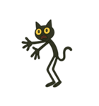 けだる黒猫けっだるニャン★無言シュール（個別スタンプ：32）