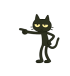 けだる黒猫けっだるニャン★無言シュール（個別スタンプ：34）