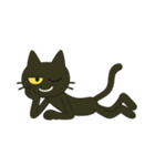 けだる黒猫けっだるニャン★無言シュール（個別スタンプ：36）