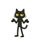 けだる黒猫けっだるニャン★無言シュール（個別スタンプ：39）