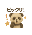 フワフワぬいぐるみ風❤️パンダ（個別スタンプ：8）