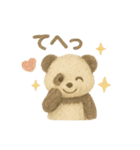 フワフワぬいぐるみ風❤️パンダ（個別スタンプ：19）