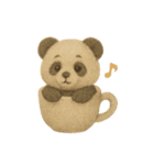 フワフワぬいぐるみ風❤️パンダ（個別スタンプ：38）