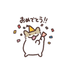 4匹のなかよしはむちゃんスタンプ（個別スタンプ：40）
