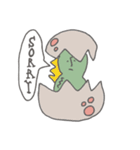 カラフル 恐竜（個別スタンプ：4）
