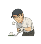ゴルフおじの本気スタンプ（個別スタンプ：5）