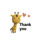 mottoの優しいアニマル3D♡シンプル（個別スタンプ：10）